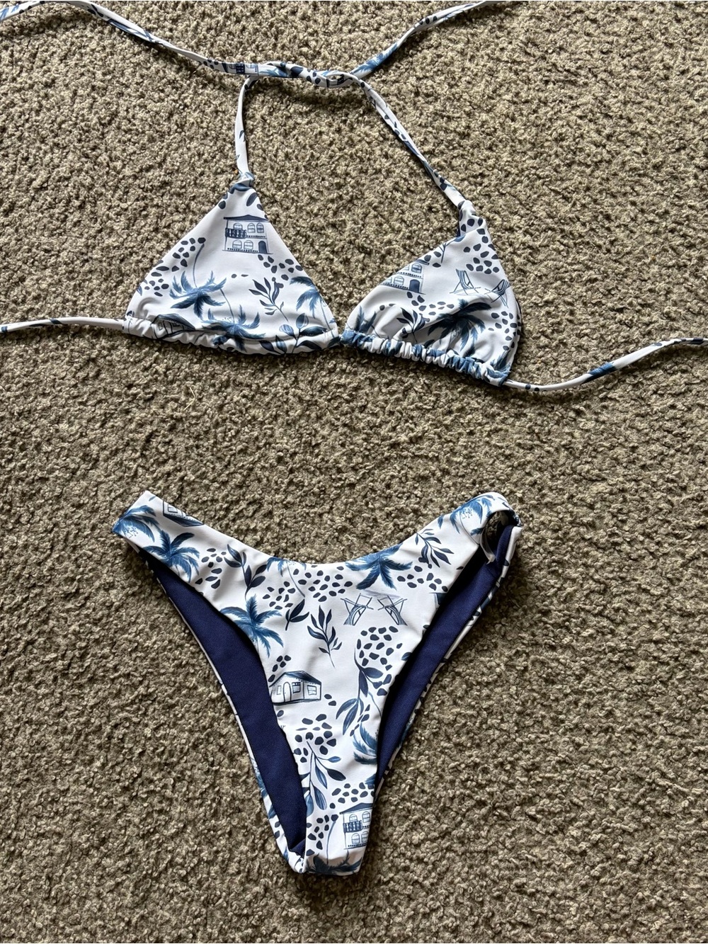 Shein tropical bikini set Worn